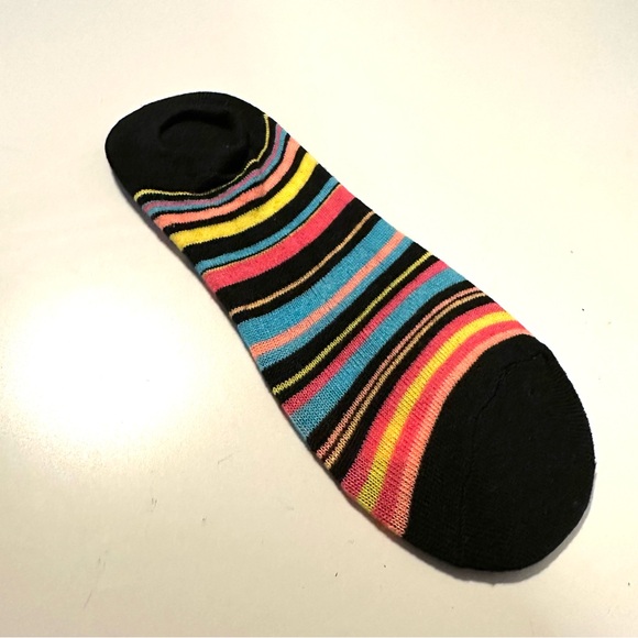 ⭐️Buy or Free 💫 No-Show Socks Striped Stretch Thin Knit Freebie MF21 - Picture 2 of 4